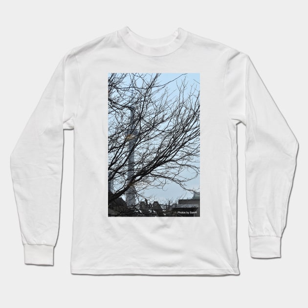 Of trees, towers and workers strong Long Sleeve T-Shirt by srosu